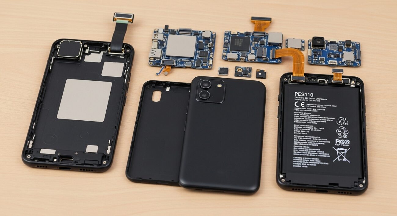 peças internas de celular